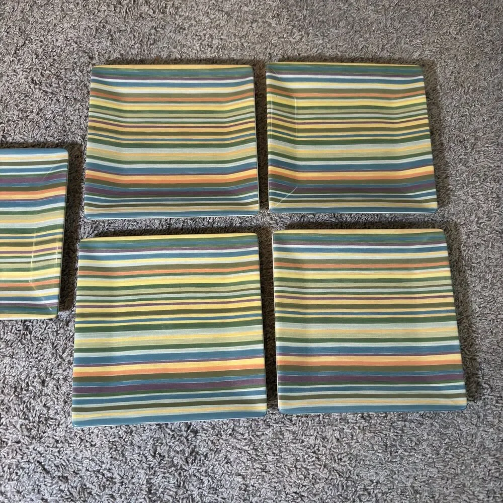 Tabletops Gallery Aurora Square Salad Plates 8.25